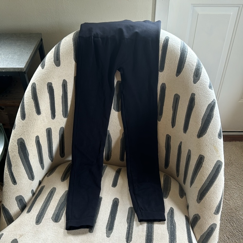 Spanx Look at Me Now Black Seamless Slimming High Waist Leggings Size Small